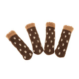 Max Furniture and Hardwood Floor Protector for 4 Four-Leg Chair Brown