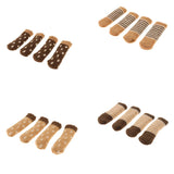 Max Furniture and Hardwood Floor Protector for 4 Four-Leg Chair Brown