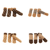 Max Furniture and Hardwood Floor Protector for 4 Four-Leg Chair Brown