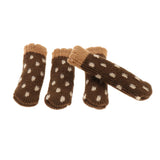 Max Furniture and Hardwood Floor Protector for 4 Four-Leg Chair Brown