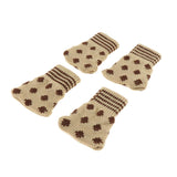 Max 4pcs Knitted Furniture Feet Socks Chair Leg Floor Protector Covers Dots