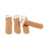 Max 4Pcs Knitting Lace Furniture Feet Caps Chair Leg Socks Floor Protector 03