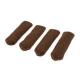 Max 4xKnitted Furniture Chair Feet Leg Socks Protectors Coffee