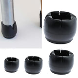 Max 10Pcs Silicone Caps Felt Pads for Sqare & Round Chair Leg  3x4cm