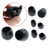 10Pcs Silicone Caps Felt Pads for Round Chair Leg 3.2x3.8cm