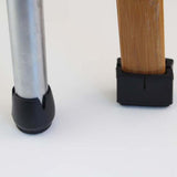 Max 10Pcs Silicone Caps Felt Pads for Square Chair Leg  3x3.3cm