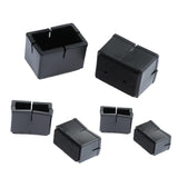 10Pcs Silicone Caps Felt Pads for Rectangle Chair Leg 3.7x1.3cmx3cm