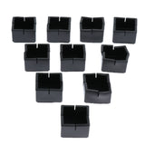 Max 10Pcs Silicone Caps Felt Pads for Square Chair Leg  4.1x3.3cm
