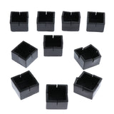 Max 10Pcs Silicone Caps Felt Pads for Square Chair Leg  4.1x3.3cm
