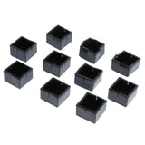 Max 10Pcs Silicone Caps Felt Pads for Square Chair Leg  4.1x3.3cm