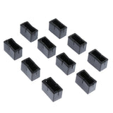 Max 10Pcs Silicone Caps Felt Pads for Rectangle Chair Leg  4.7x2.7cmx3cm