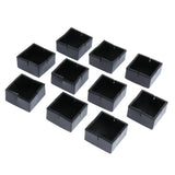 Max 10Pcs Silicone Caps Felt Pads for Square Chair Leg  5x3.3cm