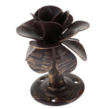 Max Maxb Rose Flower Curtain Holdbacks Metal Drapery Tieback Wall Hook Black