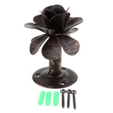 Max Maxb Rose Flower Curtain Holdbacks Metal Drapery Tieback Wall Hook Black