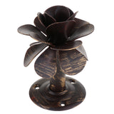 Max Maxb Rose Flower Curtain Holdbacks Metal Drapery Tieback Wall Hook Black