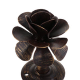 Max Maxb Rose Flower Curtain Holdbacks Metal Drapery Tieback Wall Hook Black