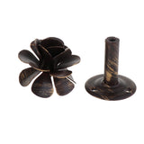 Max Maxb Rose Flower Curtain Holdbacks Metal Drapery Tieback Wall Hook Black