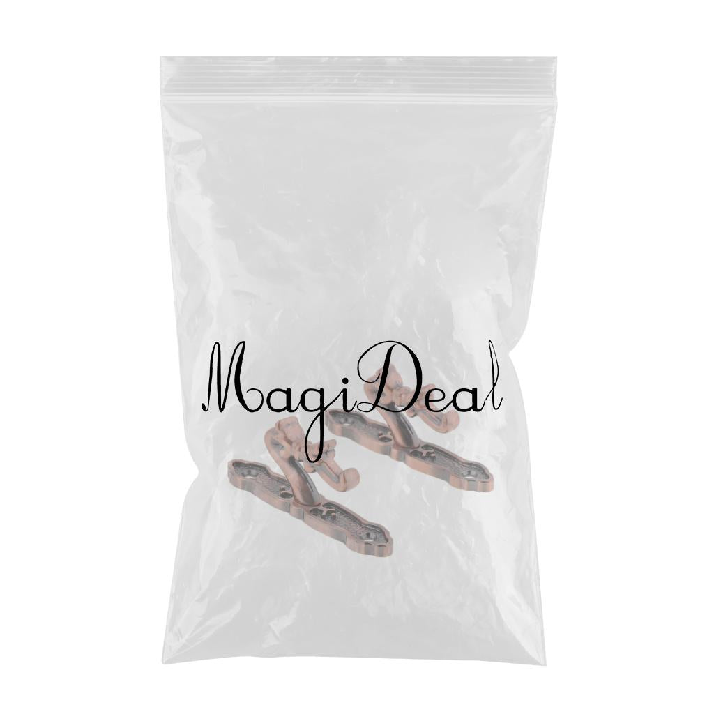 Max Maxb 1Pair Curtain Holdbacks Metal Drapery Tieback Wall Hook  Red Copper_B