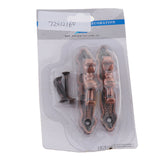 Max Maxb 1Pair Curtain Holdbacks Metal Drapery Tieback Wall Hook  Red Copper_B