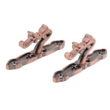 Max Maxb 1Pair Curtain Holdbacks Metal Drapery Tieback Wall Hook  Red Copper_B