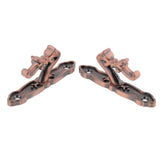 Max Maxb 1Pair Curtain Holdbacks Metal Drapery Tieback Wall Hook  Red Copper_B