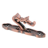 Max Maxb 1Pair Curtain Holdbacks Metal Drapery Tieback Wall Hook  Red Copper_B