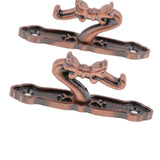 Max Maxb 1Pair Curtain Holdbacks Metal Drapery Tieback Wall Hook  Red Copper_B