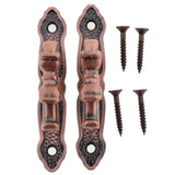 Max Maxb 1Pair Curtain Holdbacks Metal Drapery Tieback Wall Hook  Red Copper_B