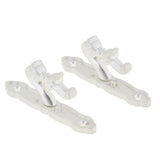 Max Maxb 1Pair Curtain Holdbacks Metal Drapery Tieback Wall Hook  Silver_B