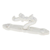 Max Maxb 1Pair Curtain Holdbacks Metal Drapery Tieback Wall Hook  Silver_B