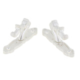 Max Maxb 1Pair Curtain Holdbacks Metal Drapery Tieback Wall Hook  Silver_B