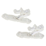 Max Maxb 1Pair Curtain Holdbacks Metal Drapery Tieback Wall Hook  Silver_B