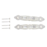 Max Maxb 1Pair Curtain Holdbacks Metal Drapery Tieback Wall Hook  Silver_B