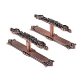 Max Maxb 1Pair Curtain Holdbacks Metal Drapery Tieback Wall Hook  Red Copper_D