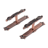 Max Maxb 1Pair Curtain Holdbacks Metal Drapery Tieback Wall Hook  Red Copper_D