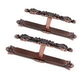 Max Maxb 1Pair Curtain Holdbacks Metal Drapery Tieback Wall Hook  Red Copper_D