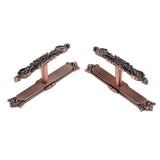 Max Maxb 1Pair Curtain Holdbacks Metal Drapery Tieback Wall Hook  Red Copper_D
