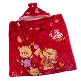 Maxbell Newborn Baby Hooded Cloak Poncho Jacket Outwear Kids Warm Coat Red 1
