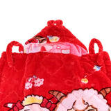 Maxbell Newborn Baby Hooded Cloak Poncho Jacket Outwear Kids Warm Coat Red 2