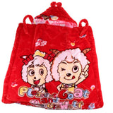 Maxbell Newborn Baby Hooded Cloak Poncho Jacket Outwear Kids Warm Coat Red 2