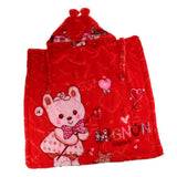 Maxbell Newborn Baby Hooded Cloak Poncho Jacket Outwear Kids Warm Coat Red 3