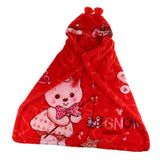Maxbell Newborn Baby Hooded Cloak Poncho Jacket Outwear Kids Warm Coat Red 3