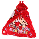 Maxbell Newborn Baby Hooded Cloak Poncho Jacket Outwear Kids Warm Coat Red 4