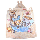 Maxbell Newborn Baby Hooded Cloak Poncho Jacket Outwear Kids Warm Coat Cream