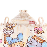 Maxbell Newborn Baby Hooded Cloak Poncho Jacket Outwear Kids Warm Coat Cream