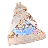 Maxbell Newborn Baby Hooded Cloak Poncho Jacket Outwear Kids Warm Coat Cream