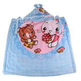 Maxbell Newborn Baby Hooded Cloak Poncho Jacket Outwear Kids Warm Coat Blue 1