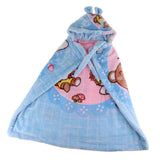 Maxbell Newborn Baby Hooded Cloak Poncho Jacket Outwear Kids Warm Coat Blue 1