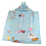 Maxbell Newborn Baby Hooded Cloak Poncho Jacket Outwear Kids Warm Coat Blue 3