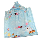 Maxbell Newborn Baby Hooded Cloak Poncho Jacket Outwear Kids Warm Coat Blue 3